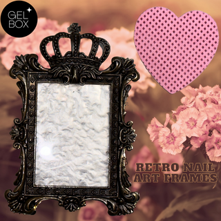 RETRO NAIL ART FRAME BLACK CROWN